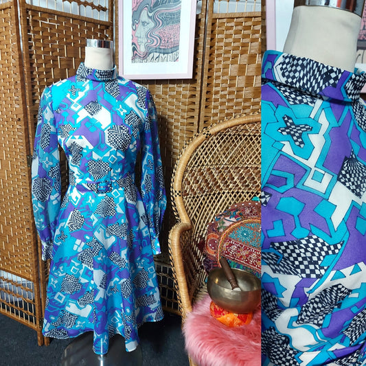 Psychedelic grooves  Mod Dress