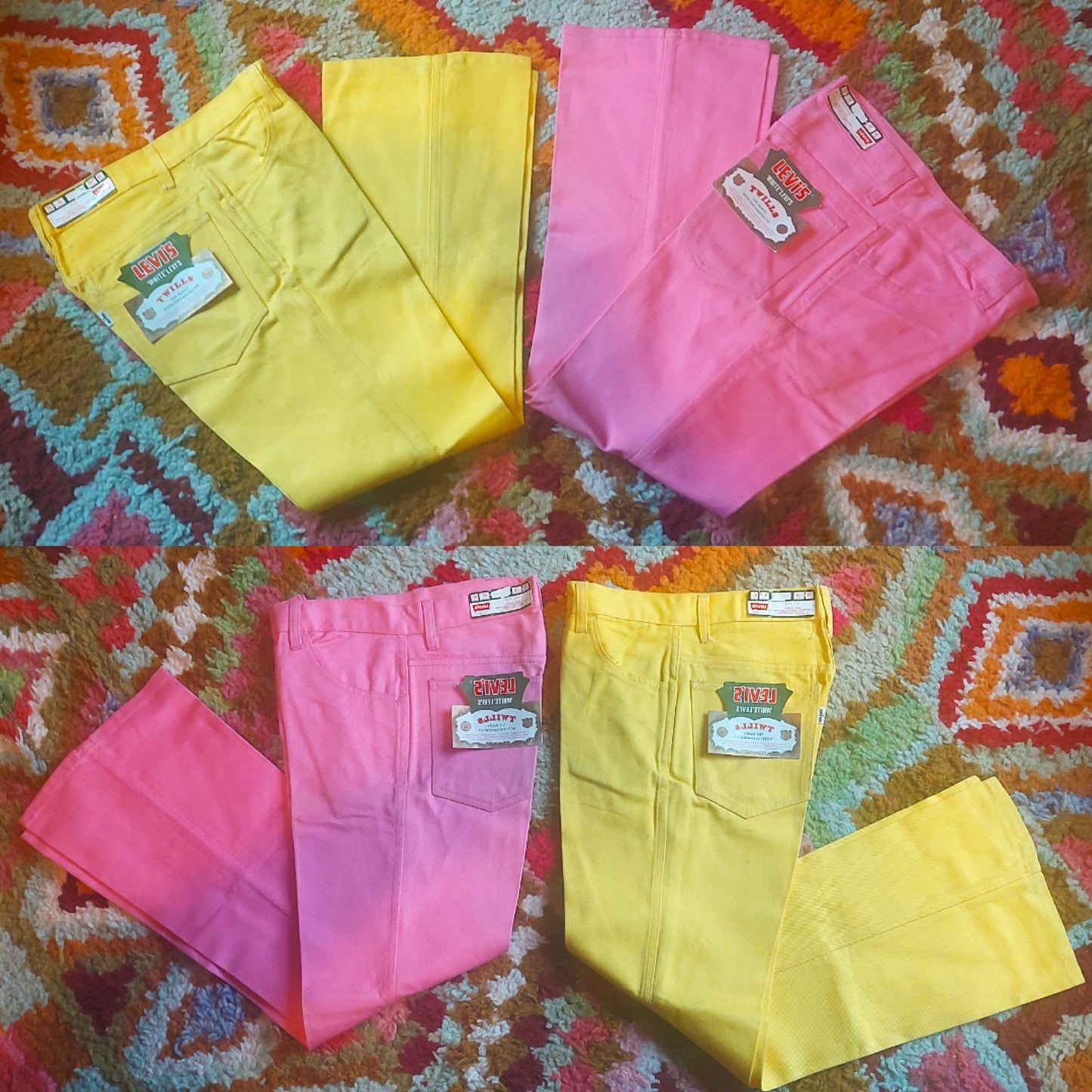 Super rare 1960s deadstock white tab levi's twills