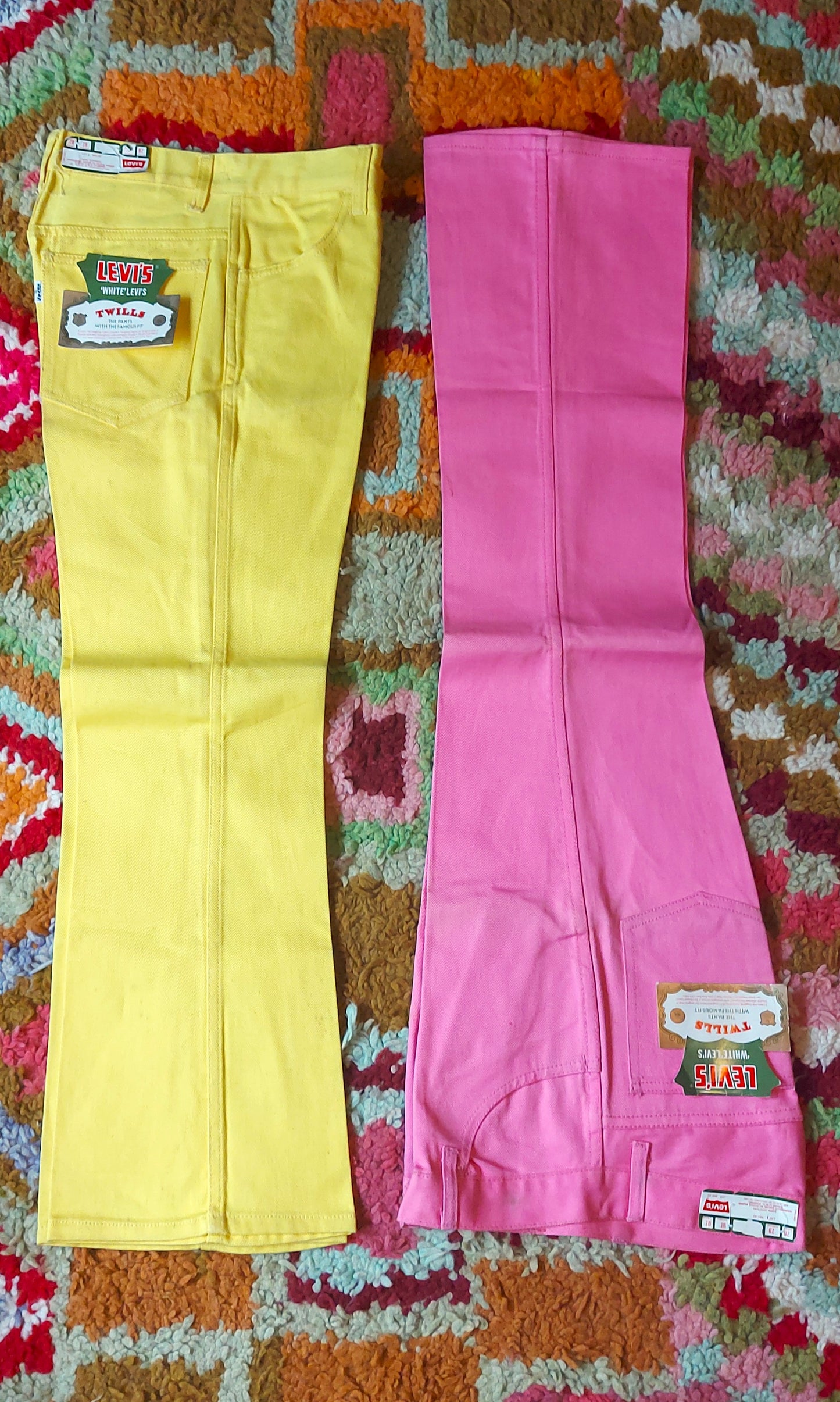Super rare 1960s deadstock white tab levi's twills