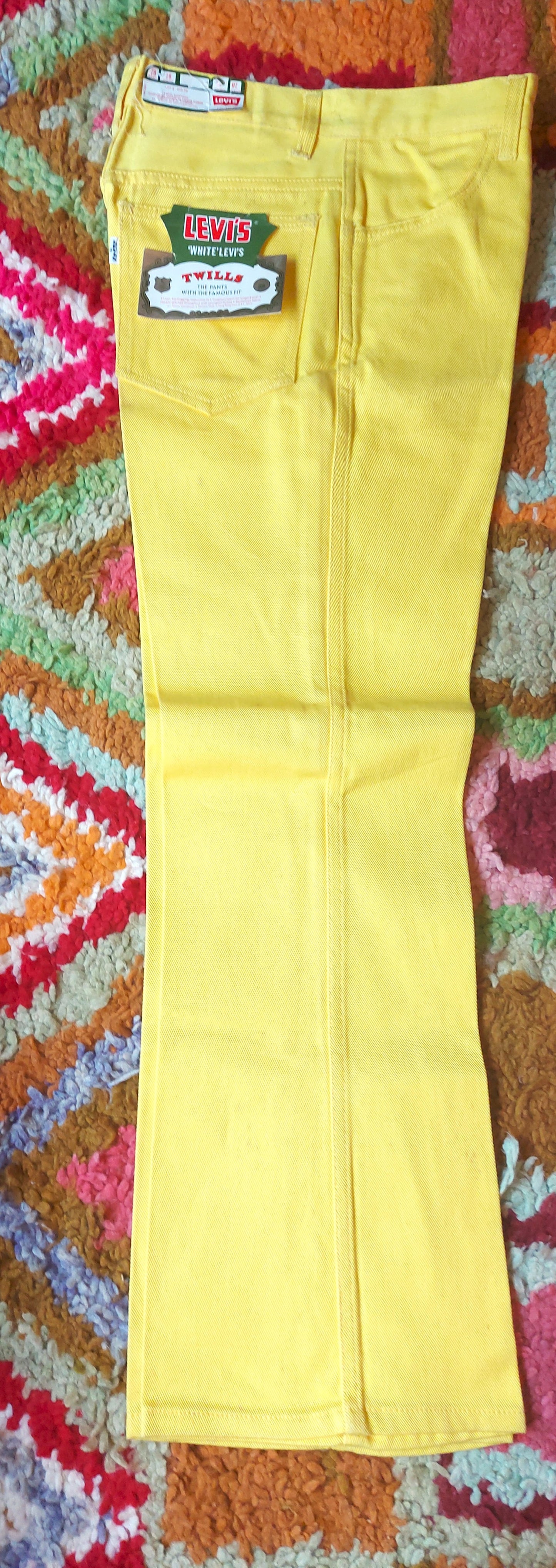 Super rare 1960s deadstock white tab levi's twills