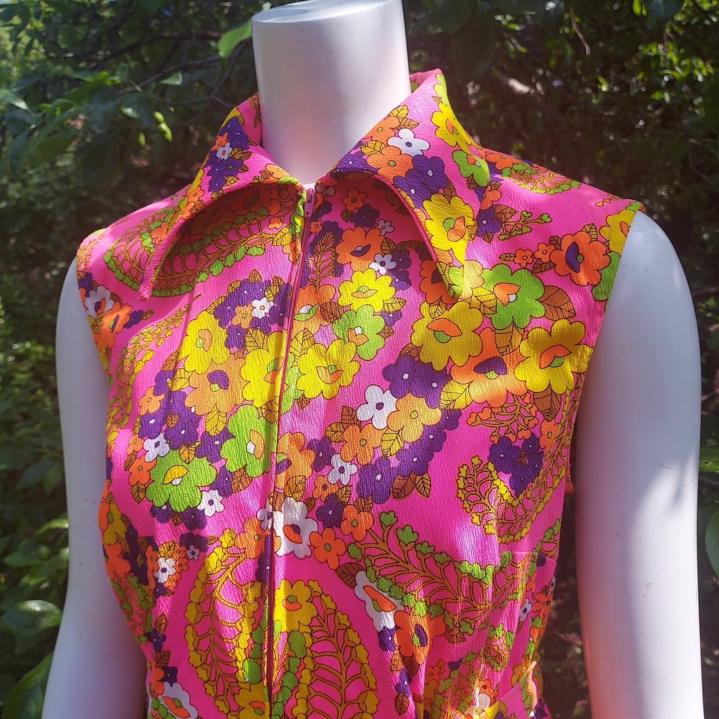 Super Rare 1970s Aloha San Francisco Dreamer Psychedelic Dress