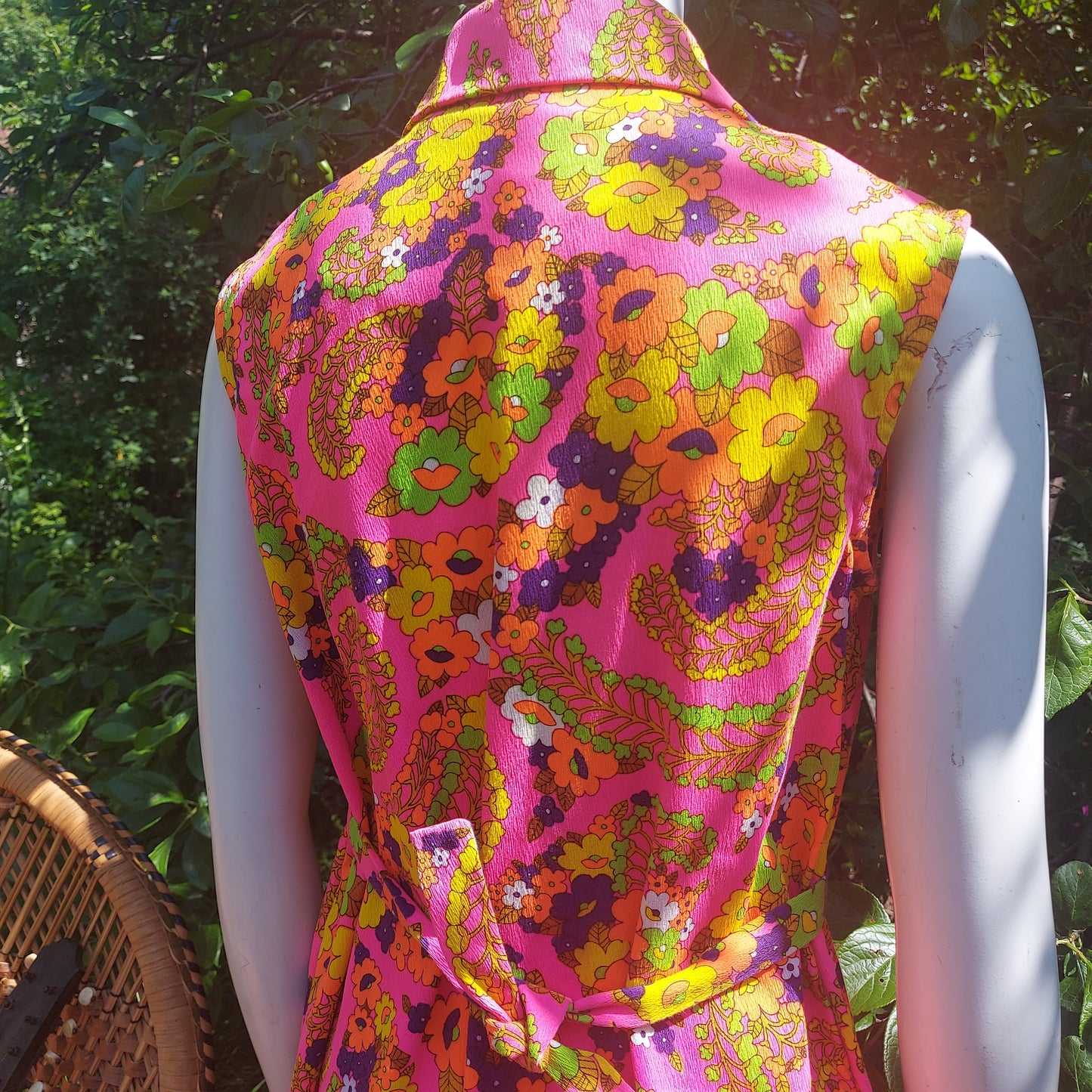 Super Rare 1970s Aloha San Francisco Dreamer Psychedelic Dress