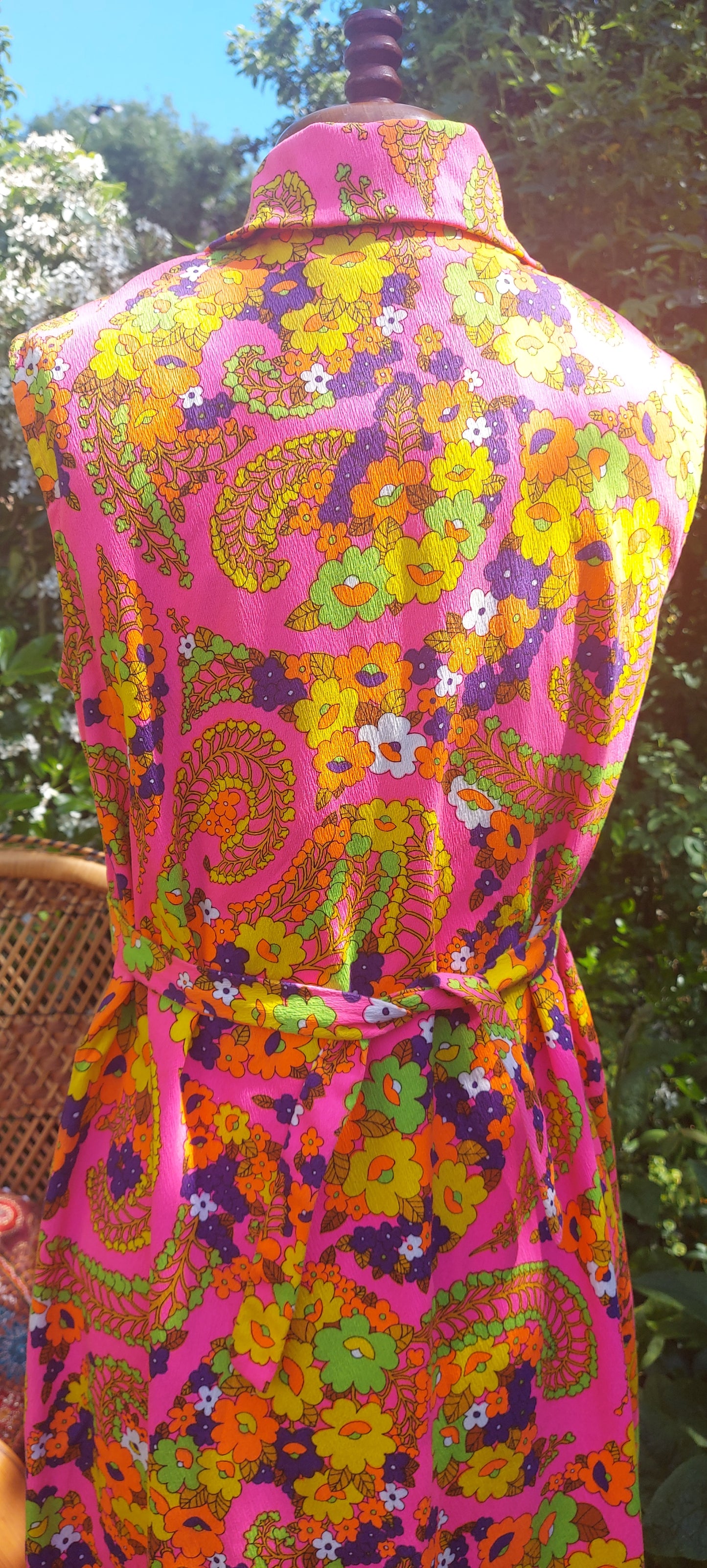 Super Rare 1970s Aloha San Francisco Dreamer Psychedelic Dress