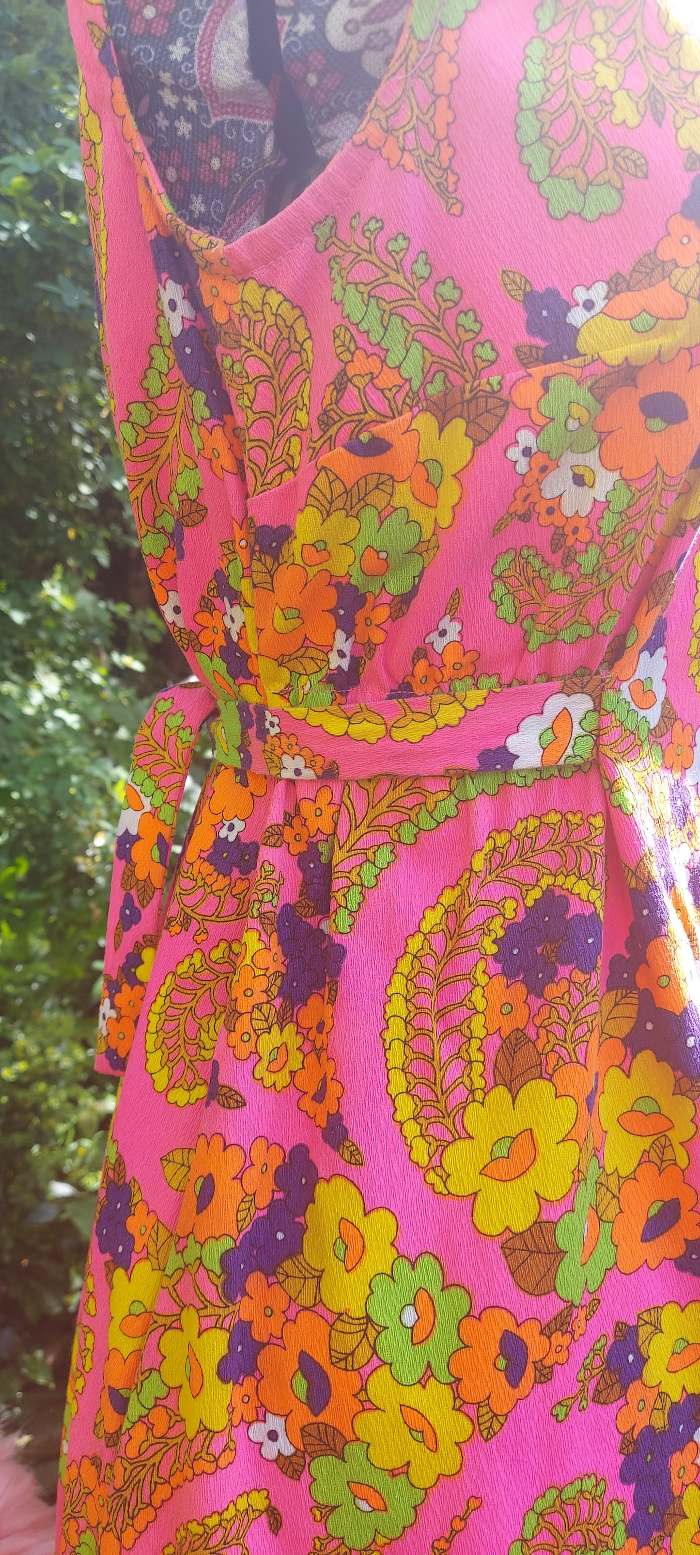 Super Rare 1970s Aloha San Francisco Dreamer Psychedelic Dress