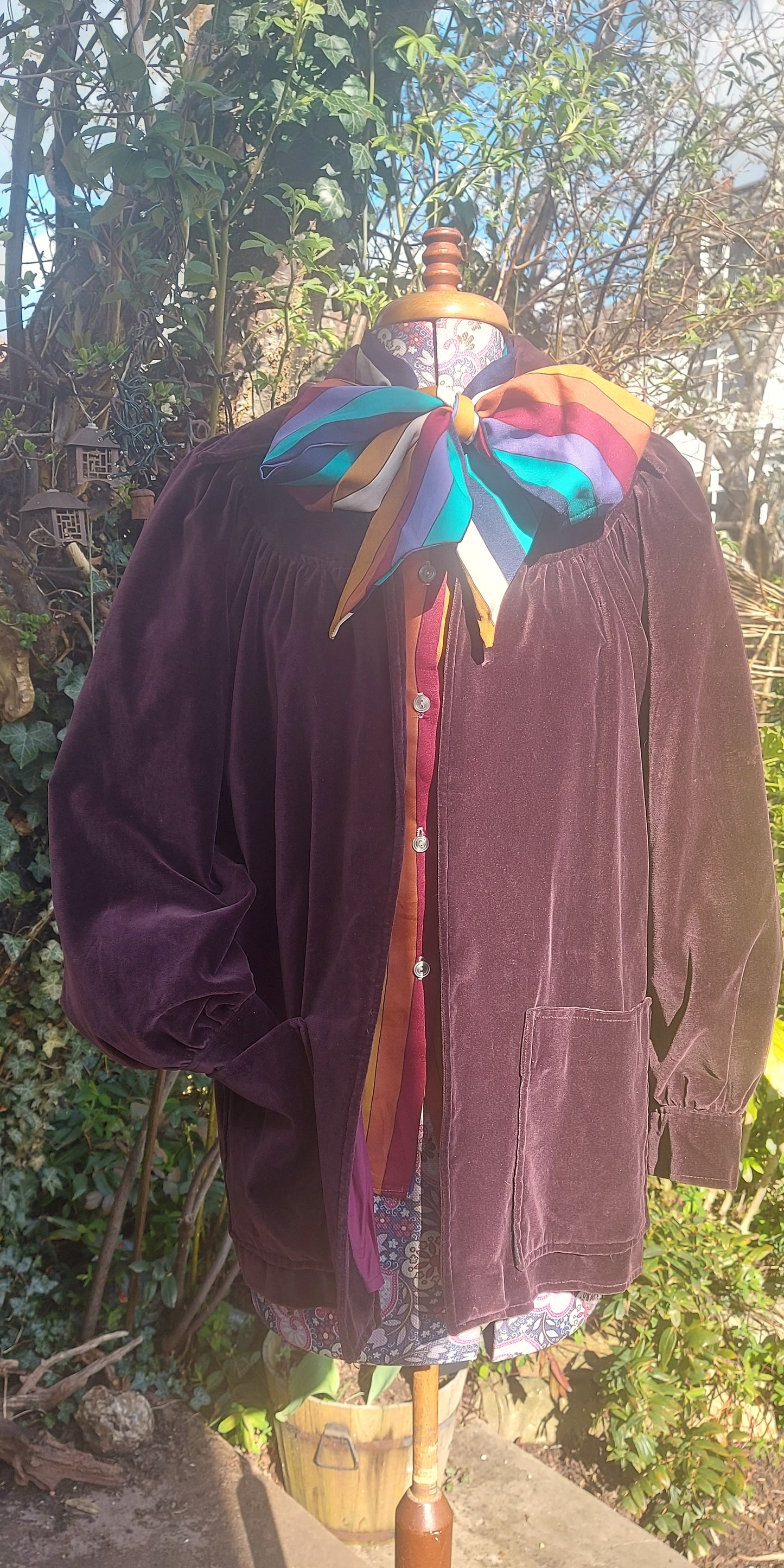 Velvet maxi skirt suit by QUAD