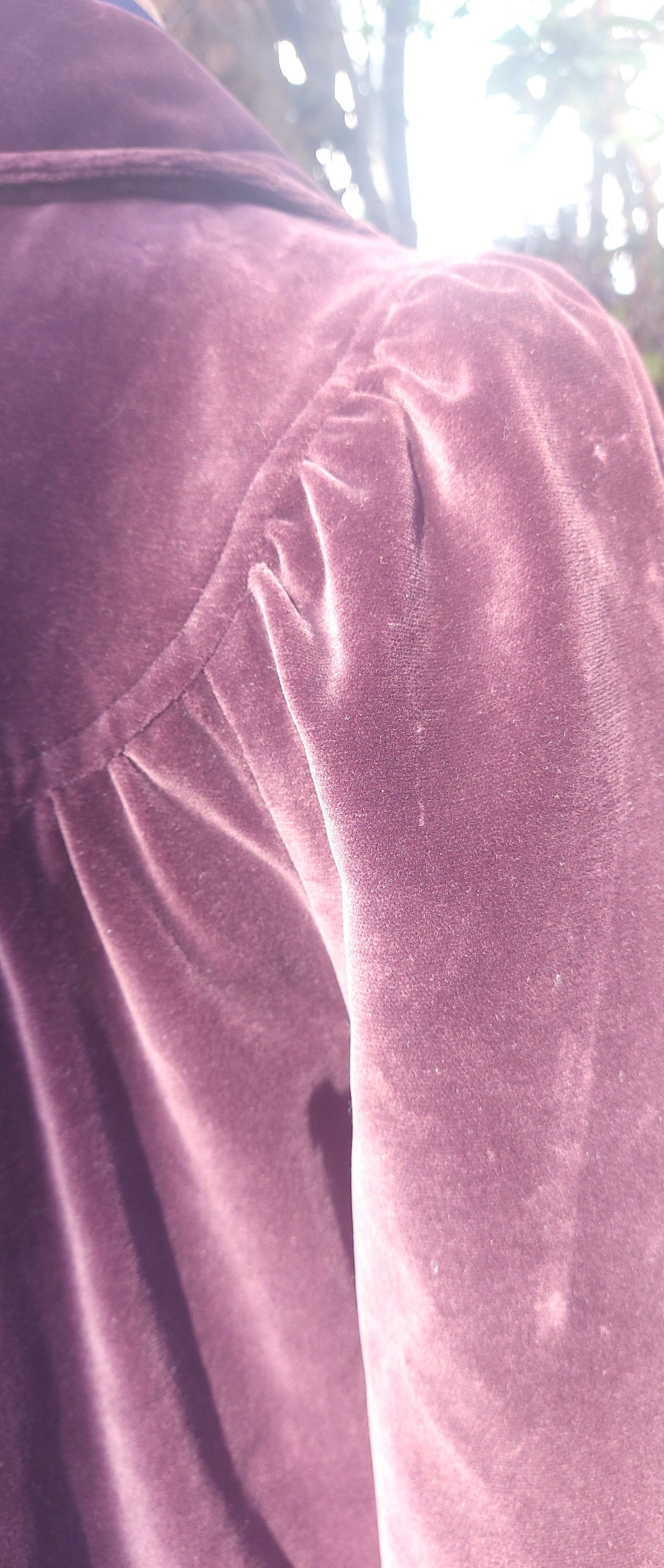 Velvet maxi skirt suit by QUAD